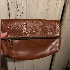 Patricia Nash leather magnetic clutch